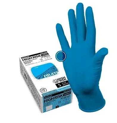 manual®ГР Хай Ріск Латексні оглядові рукавички, нестерильні, неопудрені, текстуровані, розмір M